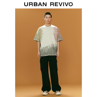 URBAN REVIVO UR2024春季男装时尚休闲设计感扎染圆领短袖T恤UML440012 多色 L