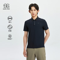 KOLON SPORT 可隆短袖T恤吸湿速干男弹力防晒POLO衫 藏蓝NV 170/M