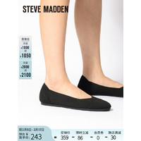 STEVE MADDEN/思美登百搭舒适平底圆头浅口单鞋女 ROSY-S 黑色 39