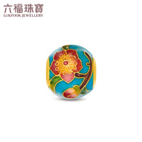 六福珠宝福满传家足金十二花神黄金转运珠单颗计价 约1.36克