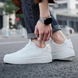 warrior回力板鞋男鞋简约百搭透气休闲鞋耐磨运动鞋wxpwz1588白色40