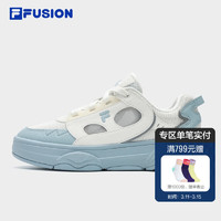 斐乐（FILA）FUSION斐乐潮牌女鞋RAPTURE专业滑板鞋2024夏时尚休闲鞋 奶白/纯蓝-GS 40