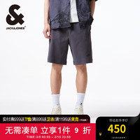 杰克·琼斯（JACK&JONES）春夏男士舒适时尚个性运动纯色休闲短裤男装22429F011 E39锻钢灰 185/88A/XLR