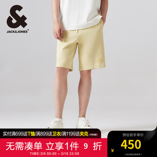 杰克·琼斯（JACK&JONES）春夏男士舒适时尚个性运动纯色休闲短裤男装22429F011 A04干草 165/72A/XSR