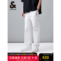 杰克·琼斯（JACK&JONES）夏季NBA联名掘金队宽松版型工装运动休闲裤长裤224214002 云雾灰A41 常规 云雾灰A41 175/80A/MR