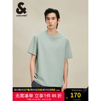 杰克·琼斯（JACK&JONES）夏时尚简约宽松款静奢风泡泡纱肌理短袖T恤男224201119 C63 薄荷绿 常规 C63 薄荷绿 175/96A/M