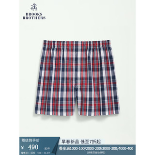 布克兄弟（BrooksBrothers）男士24早春时尚多色格纹休闲短裤 B645-格纹撞色 M