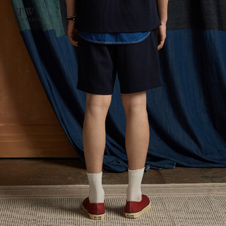Teenie Weenie Men小熊男装裤子休闲裤男2024夏季运动卫裤短裤男士 藏青色 170/M