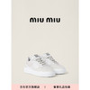 MIU MIU【】缪缪女士绒面牛皮革运动鞋鞋子 白色 36.5