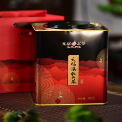 tenfustea天福茗茶天福滇红红茶正宗云南大叶种工夫红茶茶叶铁罐装