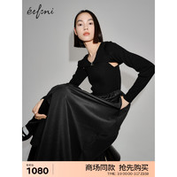 伊芙丽（eifini）伊芙丽连衣裙1F2190481 黑色 160/84A/M