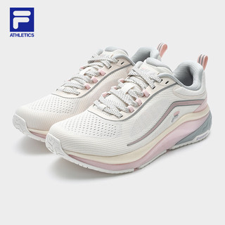 FILA 斐乐女鞋玄豹鞋2代【十公里路跑鞋】2024夏季跑步鞋 气流白-JS 36