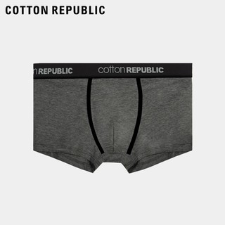 COTTON REPUBLIC/微型窗科技干爽内裤平角3条装男士内裤01123823 黑/中灰/宝蓝 XL(180/100)