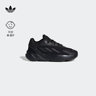 adidas OZELIA EL C经典复古运动老爹鞋男小童阿迪达斯三叶草 黑色 30码