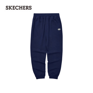 斯凯奇（Skechers）男子针织休闲裤L224M067 海军蓝/00DU L 