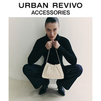 URBAN REVIVO 2024春季新款女士简约百搭褶皱单肩包UAWB40035