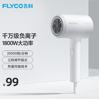 FLYCO 飞科 电吹风机 柔风负离子恒温护发 家用冷热大风量快速干发吹风筒FH6290 1800W