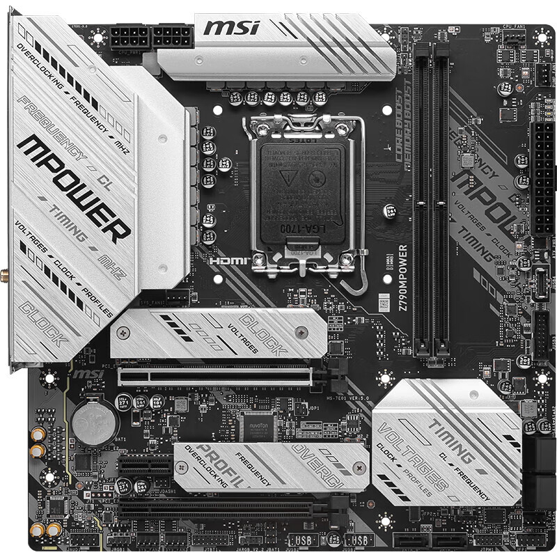 MSI 微星 Z790M POWER DDR5 M-ATX主板 （INTEL LGA1700Wi、Z790）