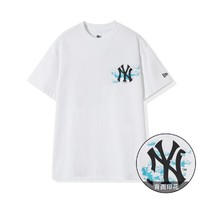 NEW ERA 纽亦华 夏季MLB NY字母印花短袖T恤男女情侣潮牌穿搭圆领短袖t