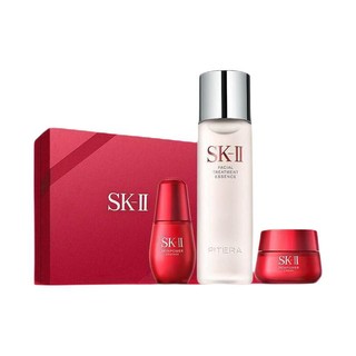 SK-II 细腻3步曲(神仙水230ml+新大红瓶面霜50g+小红瓶30ml)护肤品礼盒