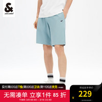 杰克·琼斯（JACK&JONES）季男士夏季短裤裤子撞色抽绳卡通狗刺绣时尚男装 浅蓝色 185/88A/XLR