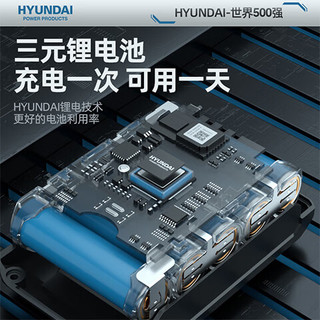 HYUNDAI手电钻锂电钻电动螺丝刀家用充电式手钻电起子电动工具 12V【双速塑盒】1电壕华套