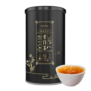 QIN TEA 沁可茶 茶叶 白茶口粮茶2020年寿眉福鼎老白茶自己喝散茶罐装50g新年春节生日礼物年货伴手礼