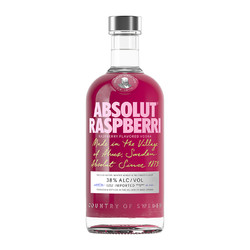 ABSOLUT VODKA 绝对伏特加 Absolut伏特加覆盆莓树莓700ml×1瑞典进口特调洋酒