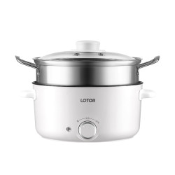 电器小浣熊电煮锅家用多功能宿舍学生电锅炒菜蒸煮煎一体式电炒锅火锅