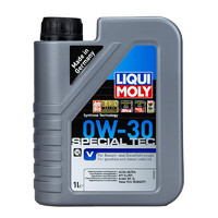 LIQUI MOLY 力魔 德国进口力魔发动机润滑油特技V合成机油 0W-30 1L