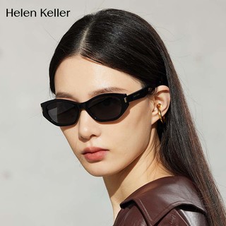 海伦凯勒（HELEN KELLER）眼镜男女款防紫外线偏光太阳镜开车户外防晒墨镜H2606H01 H2606H01全色灰镜片