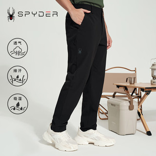 SPYDER新品男子SKI LIFE运动裤子休闲宽松直筒裤长裤24CS525M 烟灰色 L