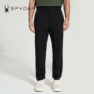 SPYDER男子SKI LIFE运动裤子休闲宽松直筒裤长裤24CS525M 黑色 S