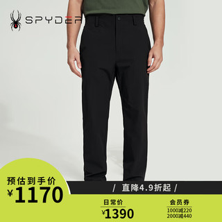 SPYDER男子SKI LIFE运动裤子休闲宽松直筒裤长裤24CS525M 黑色 XL