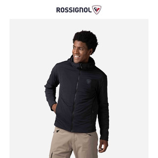 ROSSIGNOL卢西诺男款滑雪夹克中间层PRIMALOFT保暖舒适滑雪服外套 黑色 XXL