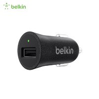 belkin 贝尔金 车载充电器2.4A快充USB-A单接口点烟器转换插头 黑色