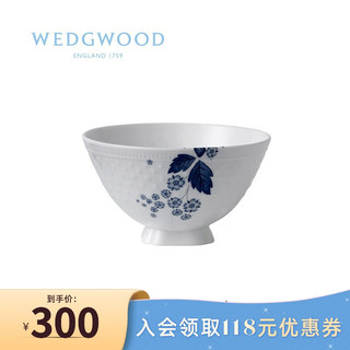 WEDGWOOD 威基伍德靛蓝草莓男士饭碗家用骨瓷碗单个瓷碗小饭碗 靛蓝草莓男士饭碗