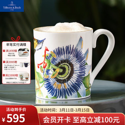 Villeroy & Boch 德国唯宝 Villeroy&Boch） 亚马逊系列 骨瓷咖啡杯陶瓷马克杯多巴胺咖啡杯家用 马克杯 300ml