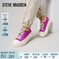 STEVE MADDEN /思美登春季厚底绑带运动女士休闲鞋饼干鞋女BECA 紫色 36