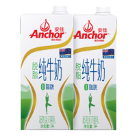 88VIP：Anchor 安佳 脱脂纯牛奶3.6g蛋白质新西兰草饲奶源早餐奶1L