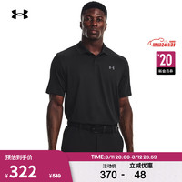 安德玛 UNDERARMOUR）Performance 3.0男子高尔夫运动Polo衫1377374 黑色001 L