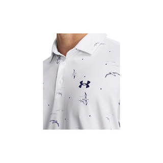 安德玛 UNDERARMOUR）Playoff 3.0男子印花高尔夫运动Polo衫1378677 白色108 3XL