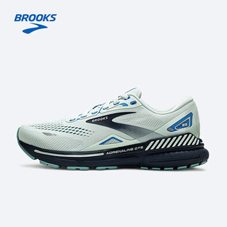 布鲁克斯（BROOKS）女款跑鞋减震透气运动鞋支撑跑步鞋Adrenaline GTS追岚23 玻璃蓝/尼罗河蓝/船坞蓝 40