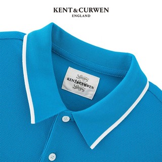 KENT&CURWEN 肯迪文 KC款字母刺绣纯棉短袖Polo衫K45H9EI111 薄荷绿色