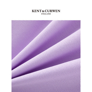 KENT&CURWEN 肯迪文KC款字母刺绣纯棉短袖Polo衫K45H9EI111 紫丁花色 XL