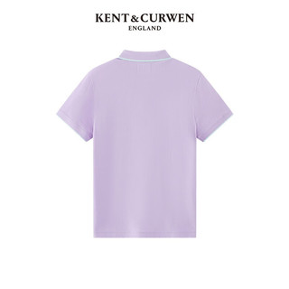 KENT&CURWEN 肯迪文KC款字母刺绣纯棉短袖Polo衫K45H9EI111 紫丁花色 S