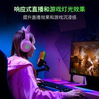 RAZER 雷蛇 魔音海妖V3幻彩版 桌面麦克风直播唱歌麦克风 RGB 黑色