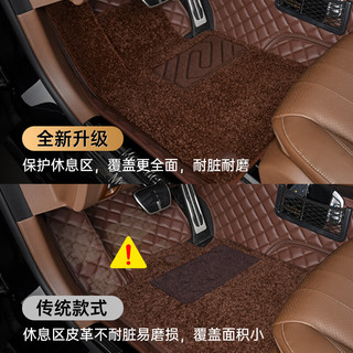 祁丰（Keyf）奔驰C260L E300L GLC300L C200L汽车脚垫单片主驾驶脚垫单个丝圈 【仿羊绒款】摩卡色