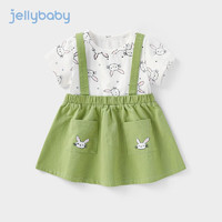 jellybaby 杰里贝比 JQG12945 女童连衣裙 白底花 100cm