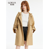 歌莉娅 GLORIA   风衣外套  1C2J6E070 45W卡其 L